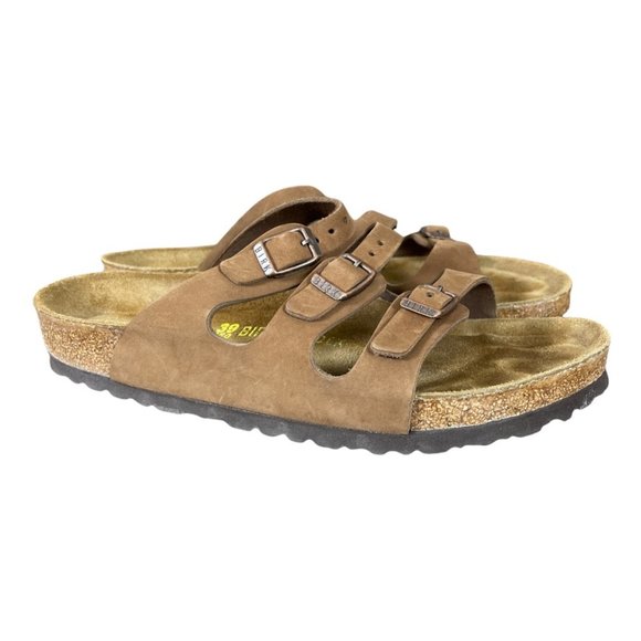 Birkenstock Shoes - Birkenstock Florida Soft Footbed Leather Sandals